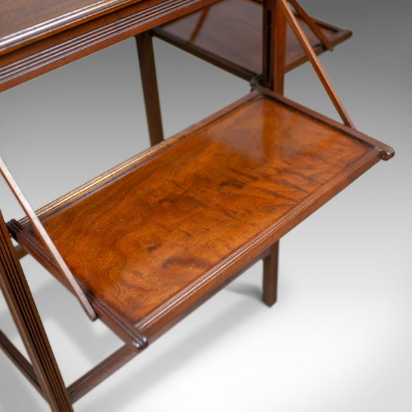 Antique Tea Table, English, Edwardian, Walnut, Cake Stand, Folding, Circa 1910 - London Fine Antiques
