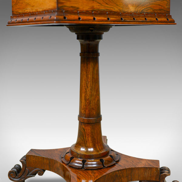 Antique Teapoy, English, William IV, Rosewood, Work Box, 19th Century Circa 1835 - London Fine Antiques