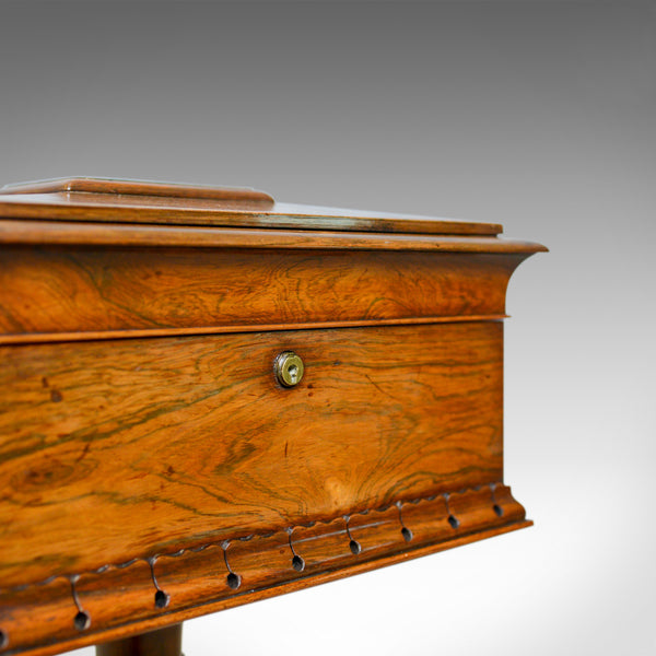 Antique Teapoy, English, William IV, Rosewood, Work Box, 19th Century Circa 1835 - London Fine Antiques