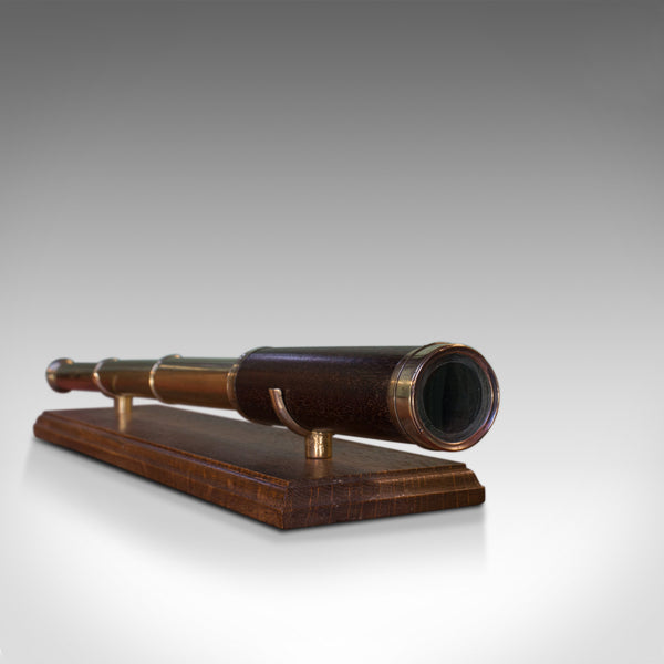 Antique Telescope, English, 3 Draw Refractor, Silberrad Aldgate, 19th Century - London Fine Antiques