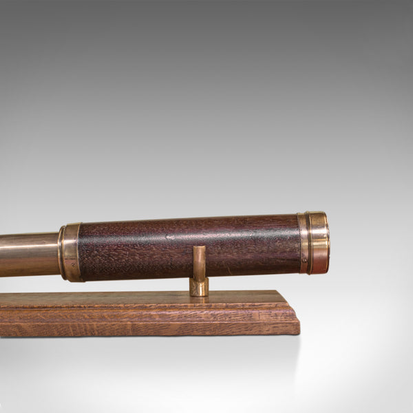 Antique Telescope, English, 3 Draw Refractor, Silberrad Aldgate, 19th Century - London Fine Antiques