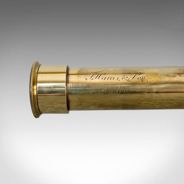 Antique Telescope, English, Single Draw Refractor, T Harris & Son London, c.1810 - London Fine Antiques