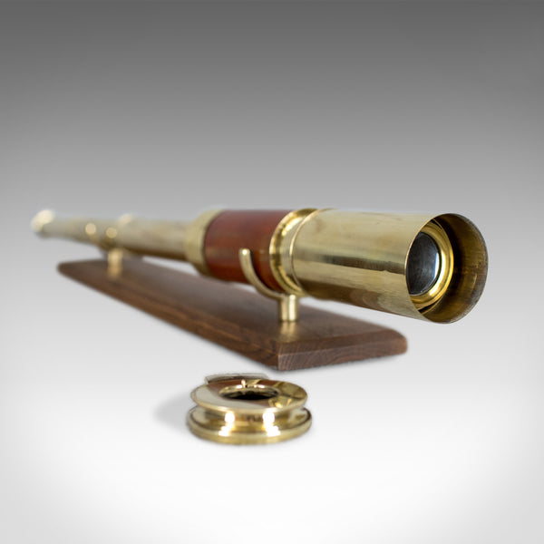 Antique Telescope, Three Draw, Mahogany, Brass, English, Georgian, Circa 1780 - London Fine Antiques