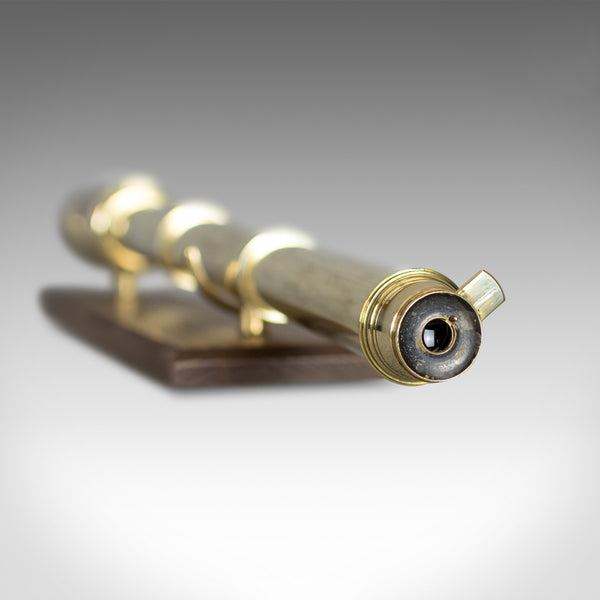 Antique Telescope, Three Draw, Mahogany, Brass, English, Georgian, Circa 1780 - London Fine Antiques
