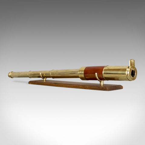 Antique Telescope, Three Draw, Mahogany, Brass, English, Georgian, Circa 1780 - London Fine Antiques