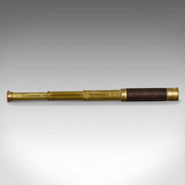 Antique Telescope, Three Draw Pocket Refractor in Leather Case, Circa 1880 - London Fine Antiques