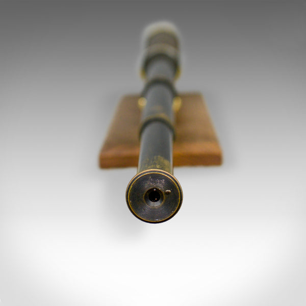 Antique Telescope, Three Draw, Refractor, English Victorian, Spotter, Circa 1880 - London Fine Antiques