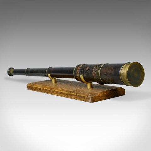 Antique Telescope, Three Draw, Refractor, English Victorian, Spotter, Circa 1880 - London Fine Antiques