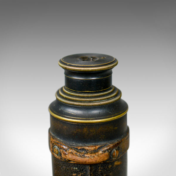 Antique Telescope, Three Draw, Refractor, English Victorian, Spotter, Circa 1880 - London Fine Antiques