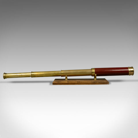 Antique Telescope, Three Draw, Refractor, Georgian, C. West, London c.1820 - London Fine Antiques