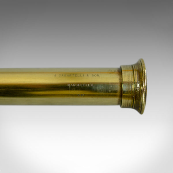 Antique Telescope, Three Draw Refractor, J Casartelli and Son, Circa 1900 - London Fine Antiques