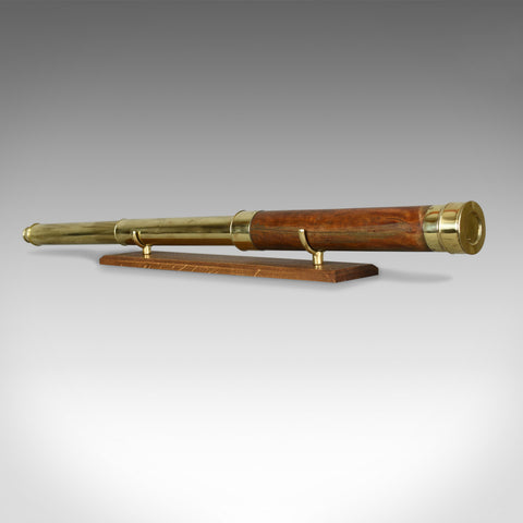 Antique Telescope, Two Draw, Mahogany, Brass, English, Georgian, Circa 1780 - London Fine Antiques