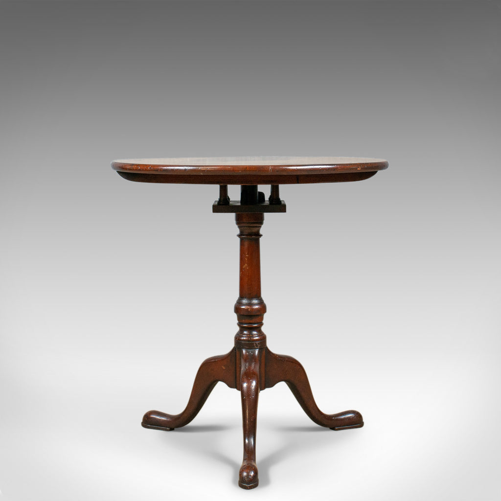 Antique Tilt-Top Side Table, English, Georgian, Mahogany, Wine, Circa 1800 - London Fine Antiques