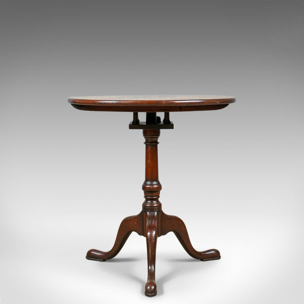 Antique Tilt-Top Side Table, English, Georgian, Mahogany, Wine, Circa 1800 - London Fine Antiques
