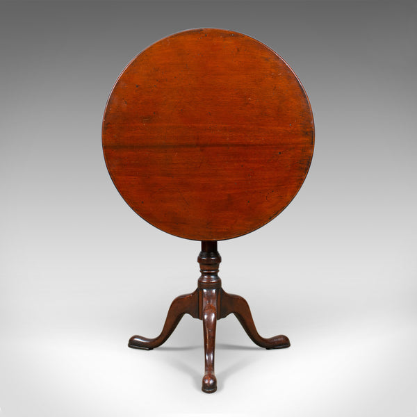 Antique Tilt-Top Side Table, English, Georgian, Mahogany, Wine, Circa 1800 - London Fine Antiques