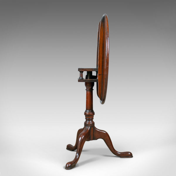 Antique Tilt-Top Side Table, English, Georgian, Mahogany, Wine, Circa 1800 - London Fine Antiques