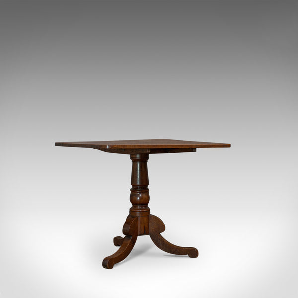 Antique Tilt-Top Table, English, Victorian, Oak, Side, Lamp, Card, Circa 1850 - London Fine Antiques