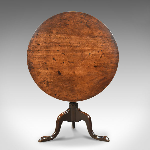 Antique Tilt Top Table, Circular, Georgian, Mahogany, Side c.1780 - London Fine Antiques