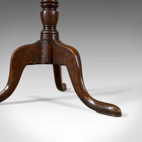 Antique Tilt Top Table, Georgian, Oak, Side, Lamp, English Circa 1800 - London Fine Antiques