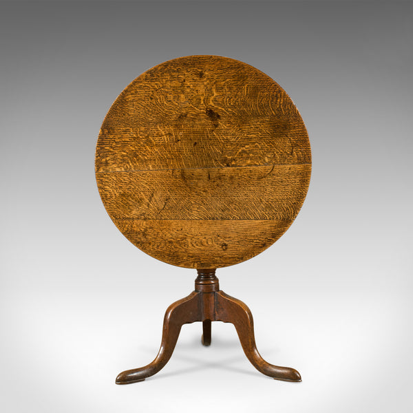 Antique Tilt Top Table, Georgian, Oak, Side, Lamp, English Circa 1800 - London Fine Antiques