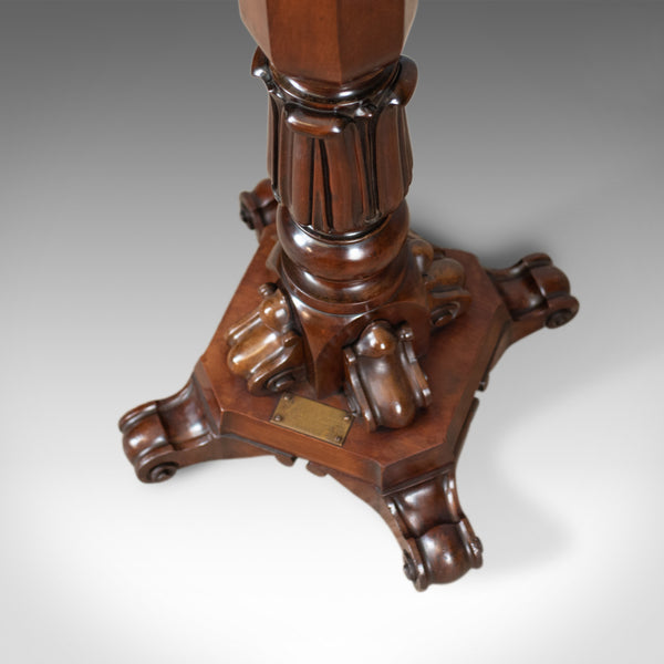 Antique Torchere, English, William IV, Plant Stand, Mahogany, Circa 1835 - London Fine Antiques