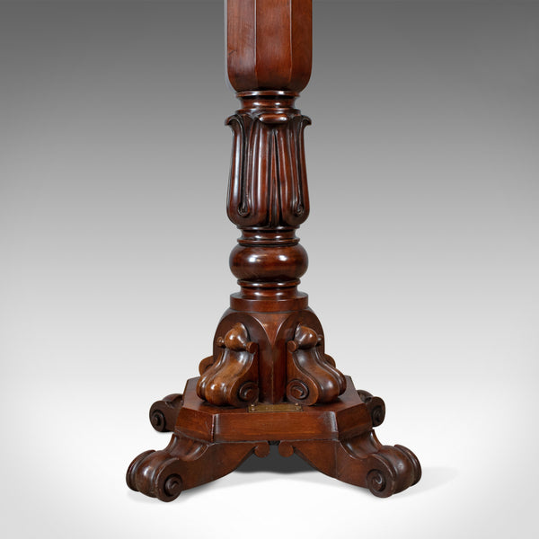Antique Torchere, English, William IV, Plant Stand, Mahogany, Circa 1835 - London Fine Antiques