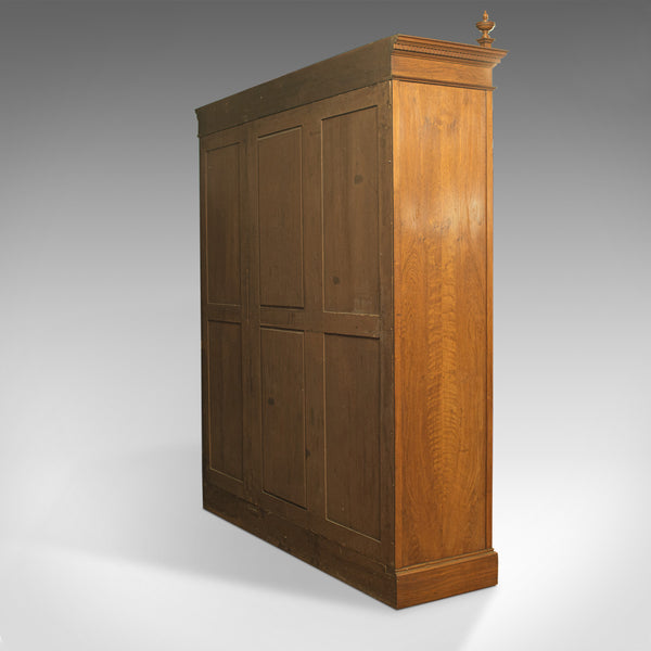 Antique Triple Wardrobe, Scottish, Oak, Compactum, Victorian, Circa 1870 - London Fine Antiques