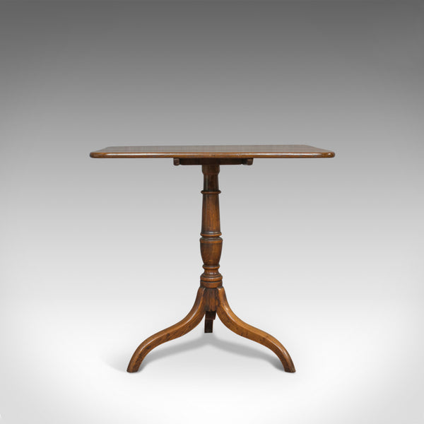 Antique Tripod Table, English, Regency, Tilt-Top, Oak, Side, Circa 1830 - London Fine Antiques