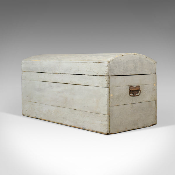 Antique Carriage Trunk, Painted, Pine, Victorian, Dome Topped Chest, Circa 1890 - London Fine Antiques