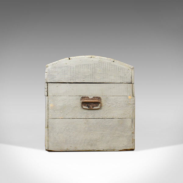 Antique Carriage Trunk, Painted, Pine, Victorian, Dome Topped Chest, Circa 1890 - London Fine Antiques