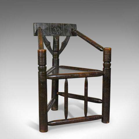 Antique Turners Chair, Victorian, Scottish, Oak, Circa 1900 - London Fine Antiques