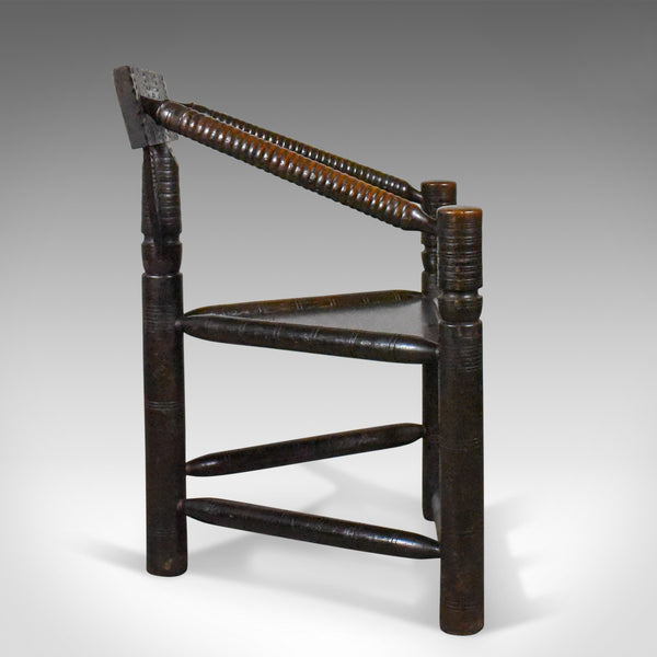 Antique Turners Chair, Victorian, Scottish, Oak, Circa 1900 - London Fine Antiques