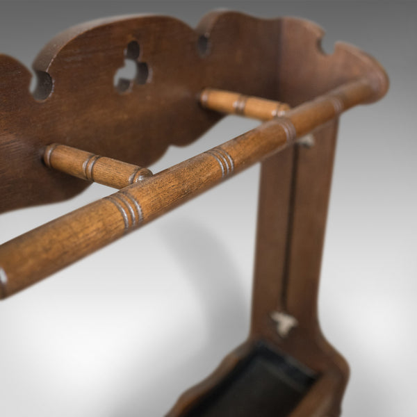 Antique Umbrella Stand, Arts and Crafts Stick Stand, English, Oak, Circa 1890 - London Fine Antiques