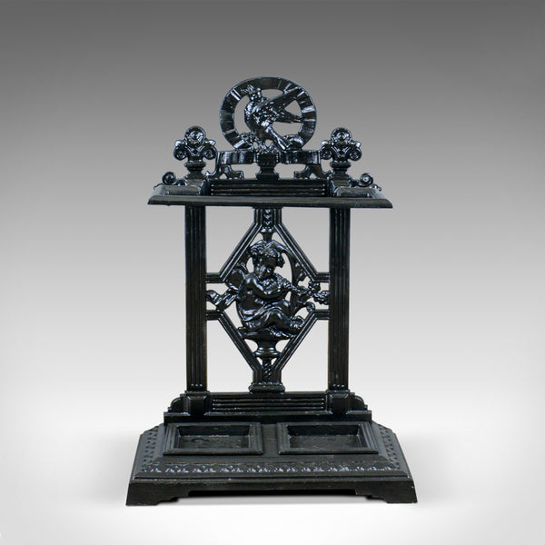 Antique Umbrella or Stick Stand, English, Victorian, Cast Iron, Hall, Circa 1890 - London Fine Antiques
