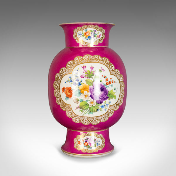 Antique Vase, Large, German, Porcelain, Flower, AR, Ceramics Late 19th Century - London Fine Antiques