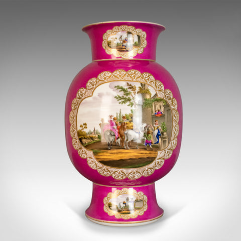 Antique Vase, Large, German, Porcelain, Flower, AR, Ceramics Late 19th Century - London Fine Antiques