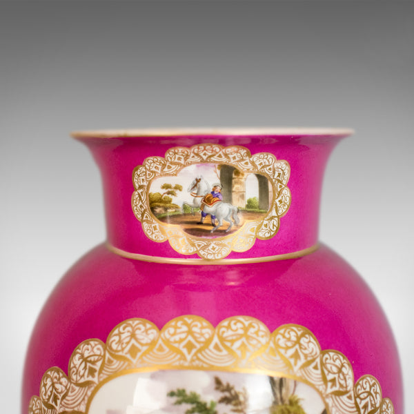 Antique Vase, Large, German, Porcelain, Flower, AR, Ceramics Late 19th Century - London Fine Antiques