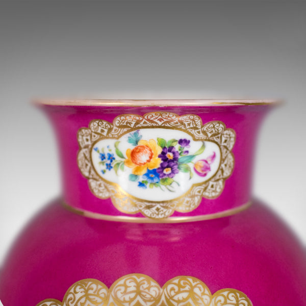 Antique Vase, Large, German, Porcelain, Flower, AR, Ceramics Late 19th Century - London Fine Antiques