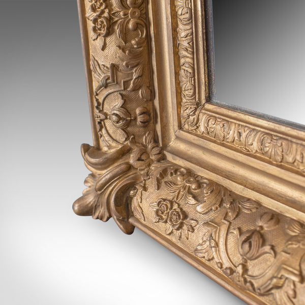 Large Antique Wall Mirror, Victorian, Gilt Gesso Frame, Overmantel Circa 1880 - London Fine Antiques