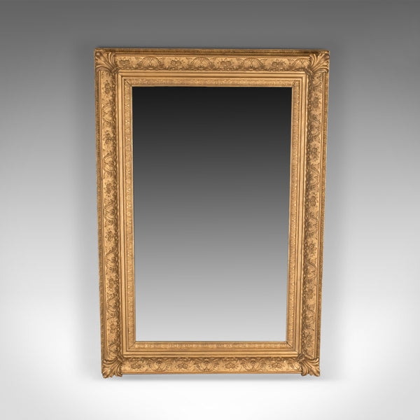 Large Antique Wall Mirror, Victorian, Gilt Gesso Frame, Overmantel Circa 1880 - London Fine Antiques