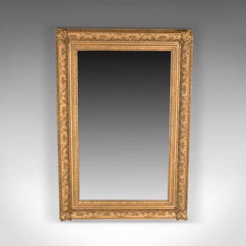 Large Antique Wall Mirror, Victorian, Gilt Gesso Frame, Overmantel Circa 1880 - London Fine Antiques