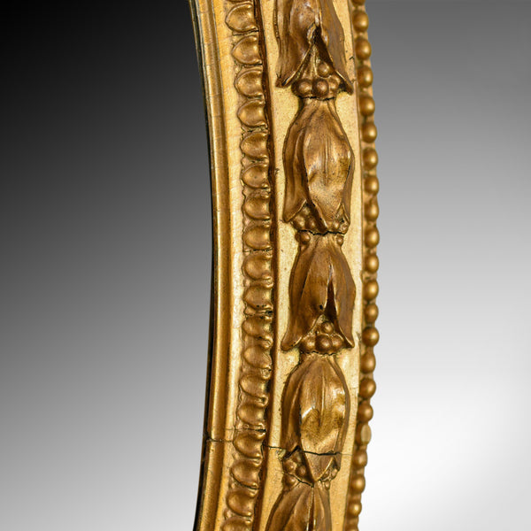 Antique Wall Mirror, English, Victorian, Gilt Gesso, Overmantel, Circa 1850 - London Fine Antiques