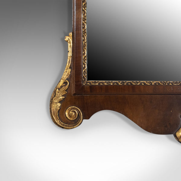 Antique Wall Mirror, English, Victorian Vanity, Walnut, Gilded Decoration c1880 - London Fine Antiques