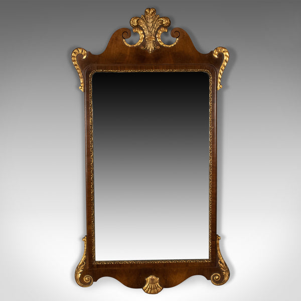 Antique Wall Mirror, English, Victorian Vanity, Walnut, Gilded Decoration c1880 - London Fine Antiques