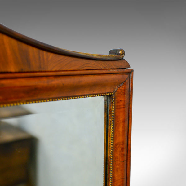 Antique Wall Mirror, French, Empire Revival, Overmantel, Walnut, Early C20th - London Fine Antiques