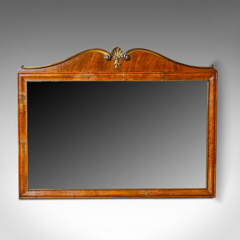 Antique Wall Mirror, French, Empire Revival, Overmantel, Walnut, Early C20th - London Fine Antiques
