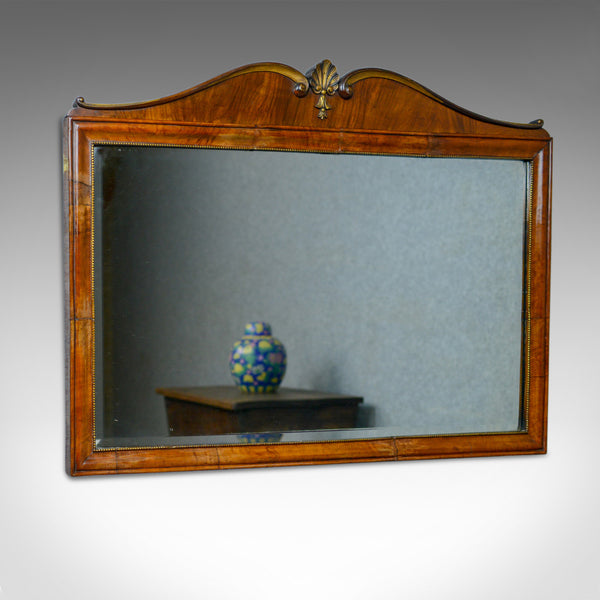 Antique Wall Mirror, French, Empire Revival, Overmantel, Walnut, Early C20th - London Fine Antiques