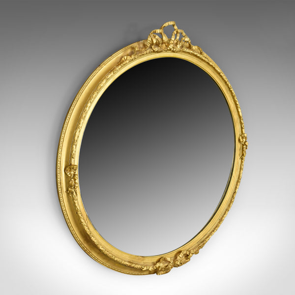 Antique Wall Mirror, Georgian, Ovular, Giltwood and Gesso, Circa 1800 - London Fine Antiques