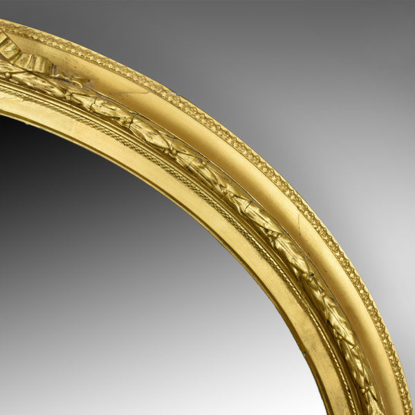 Antique Wall Mirror, Georgian, Ovular, Giltwood and Gesso, Circa 1800 - London Fine Antiques