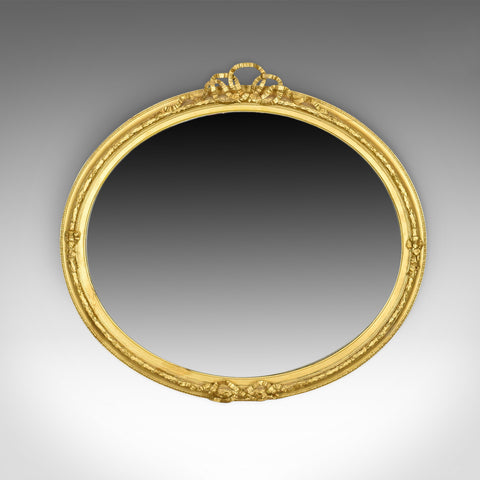 Antique Wall Mirror, Georgian, Ovular, Giltwood and Gesso, Circa 1800 - London Fine Antiques